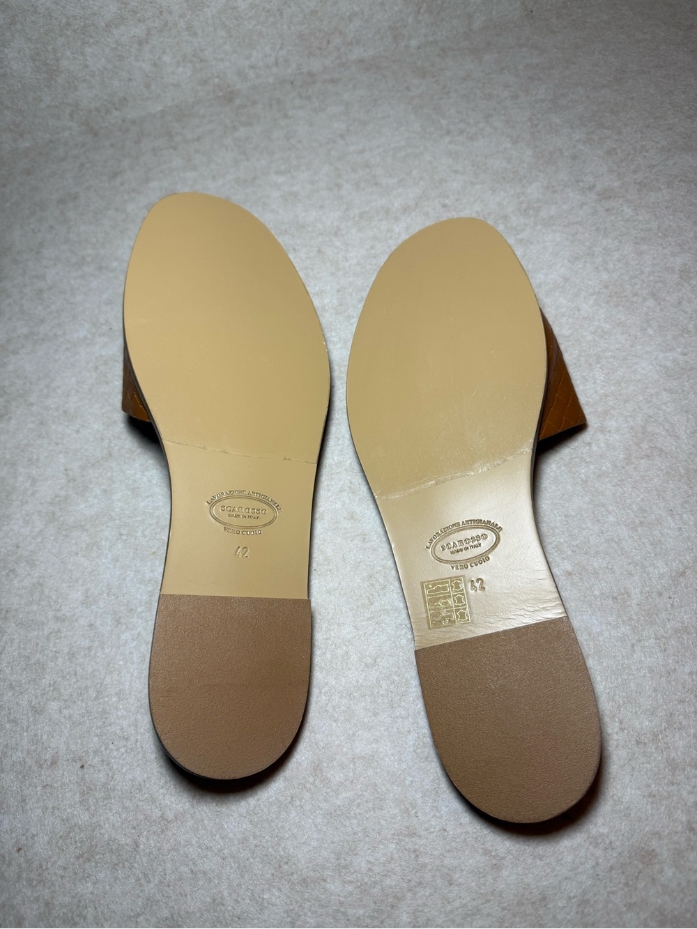Scarosso Federica Woven Brown Leather
Sandals Made In Italy Size US 9 - Picture 5 of 6